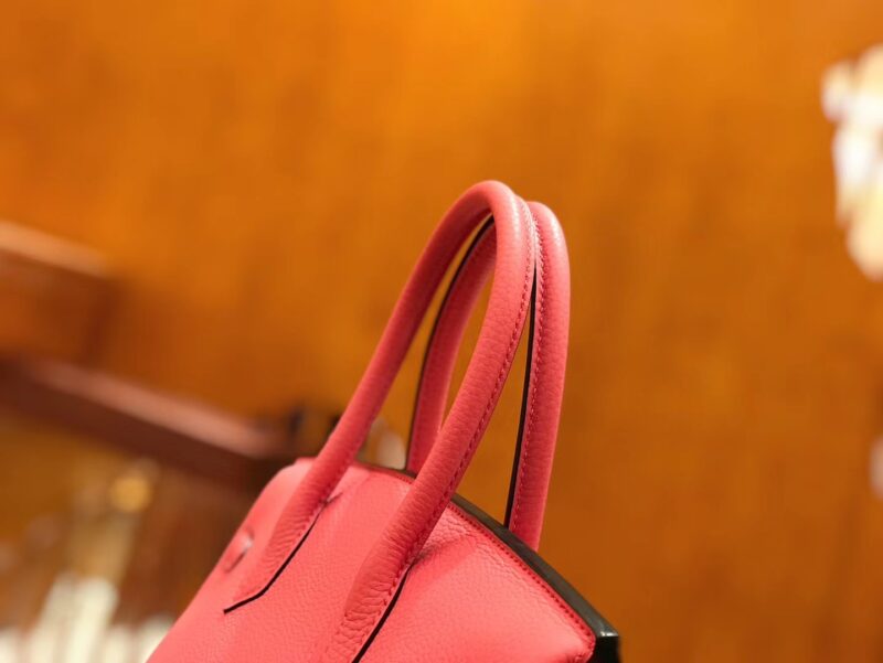 爱马仕 Birkin 30cm 唇膏粉 Togo小牛皮 金扣 原版蜜蜡线 顶级手工缝制 - Image 6