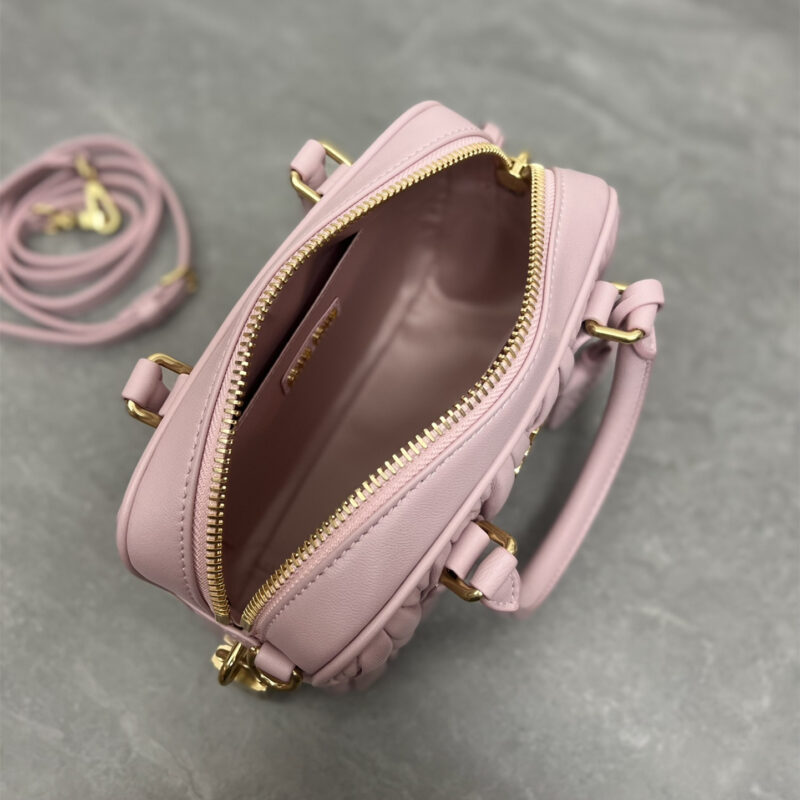 miumiu缪缪TooPretty系列5BB123保龄球手袋粉色 - Image 8