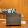 爱马仕 Birkin 25cm Togo皮 锡器灰 金扣 原版蜜蜡线 全手工缝制