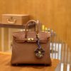 爱马仕 Birkin Touch 25cm 焦糖 金棕 金扣 哑光鳄鱼皮 拼小牛皮 新货