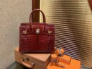 爱马仕 Birkin铂金包 板栗棕 一级皮 尼罗鳄鱼 进口原料 顶级手缝工艺 30cm