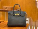 爱马仕 Birkin 30cm 雾面 尼罗鳄鱼皮 锡器灰 金扣 全手工缝制