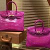 爱马仕 Birkin 25cm 30cm 天方夜谭紫 一级尼罗鳄鱼皮 顶级工艺全手工制作