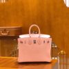 爱马仕 Birkin 25cm Swift牛皮 Q粉 银扣 原版蜜蜡线 顶级手工缝制
