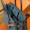 dd7b8fb740a6879.jpg 爱马仕 Birkin铂金包 靛蓝色 德国进口小牛皮 顶级品质全手工缝制 金扣 30cm
