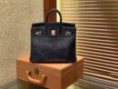 爱马仕 Birkin 30cm 经典黑 野生蜥蜴皮 巨蜥 金扣