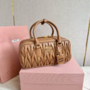 miumiu缪缪*5BB148保龄球包袋焦糖色免检版