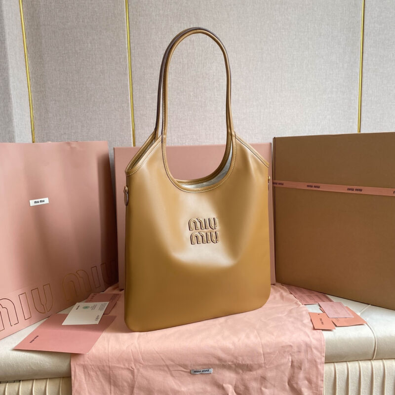 miumiu缪缪*IVY系列5BG231限定款Tote包焦糖色免检版 - Image 4
