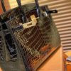 爱马仕 Birkin铂金包 经典黑 一级皮 尼罗鳄鱼 进口原料 顶级手缝工艺 30cm