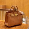 爱马仕 Birkin 25cm 蜜糖棕 金扣 尼罗 雾面 鳄鱼皮 全手工