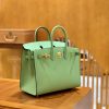 爱马仕 Birkin 25cm 掌纹牛皮 牛油果绿 金扣 外缝