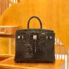 爱马仕 Birkin 35cm 美洲鳄鱼 石墨灰 银扣
