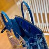 e2da51c0c7191b3.jpg 爱马仕 Birkin 铂金包 伊滋密尔蓝 一级皮 尼罗鳄鱼皮 臻品级别 金扣 30cm