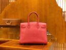 爱马仕 Birkin 30cm 唇膏粉 Togo小牛皮 金扣 原版蜜蜡线 顶级手工缝制