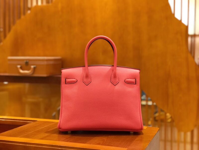 爱马仕 Birkin 30cm 唇膏粉 Togo小牛皮 金扣 原版蜜蜡线 顶级手工缝制 - Image 3