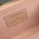 Chanel AP0223零钱包粉色鱼子酱金扣免检版