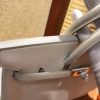 爱马仕 Birkin 25cm ( 铂金包) 掌纹牛皮 奶昔白 原版蜜蜡线 全手工缝制