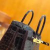 爱马仕 Birkin 25cm 鳄鱼皮 茄子紫 不是黑色哦