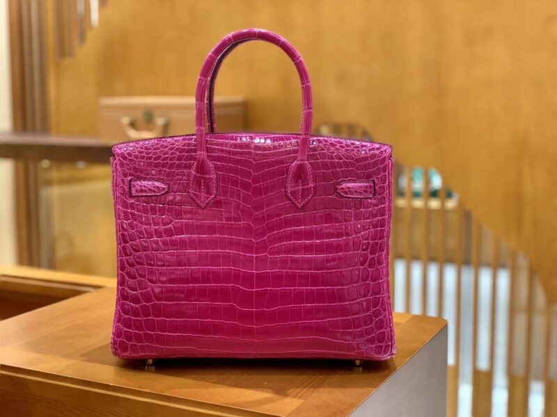 爱马仕 Birkin 30cm 天方夜谭紫 金扣 一级皮 尼罗鳄鱼皮 臻品级别 - Image 5