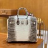 爱马仕 Birkin 25cm 喜马拉雅 一级尼罗鳄鱼皮 特级皮 原版蜜蜡线 顶级手工缝制
