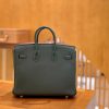 e4d344a596a3a48.jpg 爱马仕 Birkin 铂金包 松林绿 Touch 牛皮拼鳄鱼皮 金扣 25cm