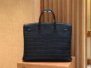 爱马仕 Birkin 铂金包 经典黑 进口一级雾面尼罗鳄鱼皮 蜡线 40cm