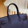 爱马仕 Birkin 30cm 鸢尾蓝 Togo小牛皮 金扣 原版蜜蜡线 顶级手工缝制