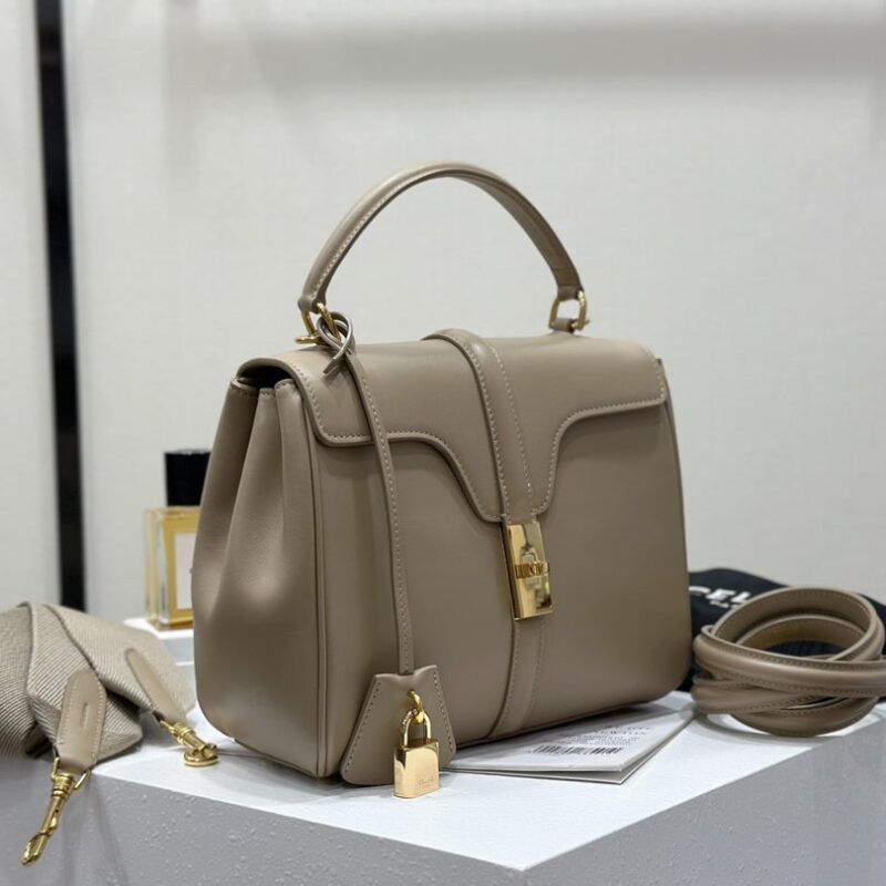 Celine*Cles16系列手袋188003褐色免检版 - Image 3