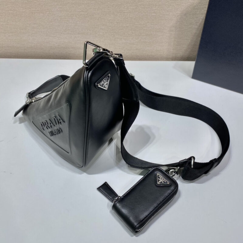 Prada斜跨包1BH190黑色免检版 - Image 4