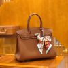 爱马仕 Birkin 30cm 金棕色 Togo小牛皮 银扣 原版蜜蜡线 顶级手工缝制