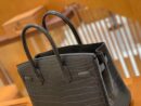 爱马仕 Birkin 30cm 石墨灰 一级尼罗鳄 金扣 原版蜜蜡线 顶级手缝