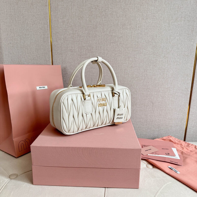 miumiu缪缪*5BB148保龄球包袋白色免检版 - Image 4