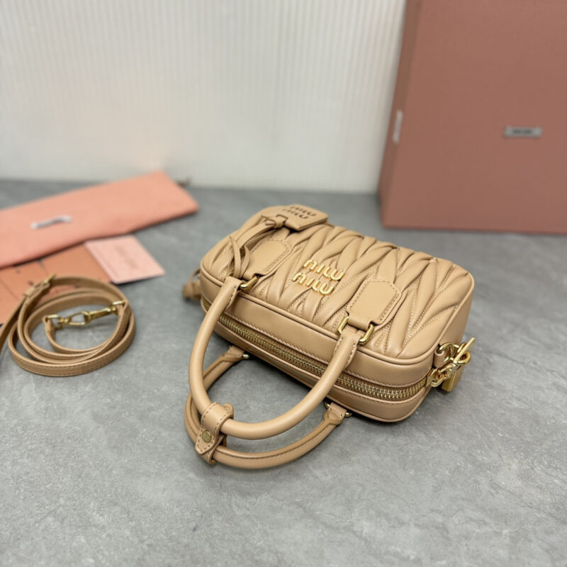miumiu缪缪TooPretty系列5BB123保龄球手袋棕色 - Image 7