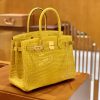 e8b68907a869c52.jpg 爱马仕 Birkin 铂金包 琥珀黄 一级皮 尼罗鳄鱼皮 臻品级别 金扣 30cm