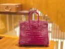 爱马仕 Birkin 铂金包 天方夜谭紫 美洲 方块印 25cm