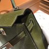 爱马仕 迷你2代 mini Kelly 丛林绿 仿蜥蜴皮 全手工缝制 19cm