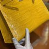 爱马仕 Kelly 凯莉包 琥珀黄 级尼罗鳄鱼皮 顶级全手工缝制 金扣 28cm