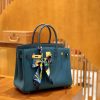 ea70d4f32024b1e.jpg 爱马仕 Birkin Touch 铂金包 祖母蓝 Touch 牛皮拼鳄鱼皮 金扣 25cm