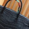 eb2001455ac0074.jpg 爱马仕 Birkin 铂金包 经典黑 进口一级雾面尼罗鳄鱼皮 蜡线 40cm