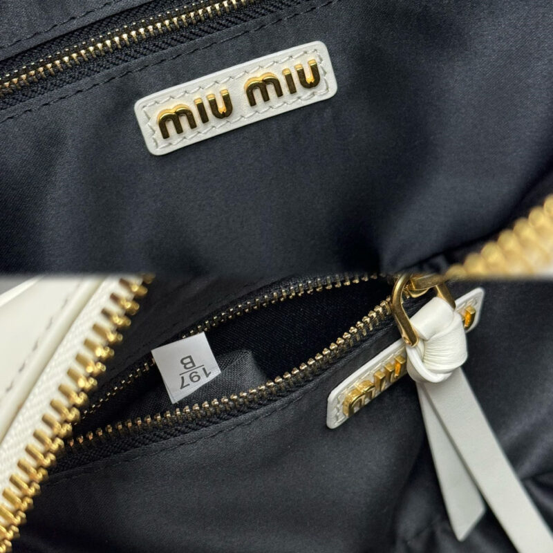 miumiu*Arcadie系列5BB142保龄球白色免检版 - Image 9