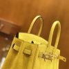 爱马仕 Birkin Touch 25cm 那不勒斯黄 鳄鱼皮拼牛皮 全手工缝制