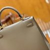 爱马仕 Kelly 28cm 掌纹 牛皮 沥青灰 高订工序版本 全手工缝制