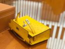 爱马仕 Mini kelly 22cm 那不勒斯黄 南非KK级鸵鸟皮 银扣 原版蜜蜡线 顶级手工
