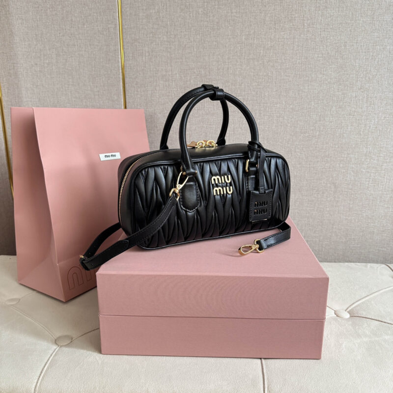 miumiu缪缪*5BB148保龄球包袋黑色免检版 - Image 8