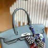 爱马仕 Birkin 30cm 丁香紫 Togo小牛皮 金扣 原版蜜蜡线 顶级手工缝制