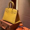 爱马仕 Birkin铂金包 琥珀黄 一级皮 尼罗鳄鱼 进口原料 顶级手缝工艺 30cm