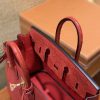 爱马仕 Birkin 25cm 大红色 南非进口鸵鸟皮 顶级手缝工艺 金扣