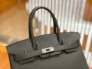 爱马仕 Birkin 30cm 锡器灰 Togo小牛皮 银扣 原版蜜蜡线 顶级手工缝制