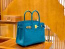 爱马仕 Birkin 30cm 伊滋密迩蓝 金扣 尼罗 雾面 两点 鳄鱼皮 全手工