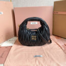 miumiu缪缪*5BP078Mini单肩包黑色免检版